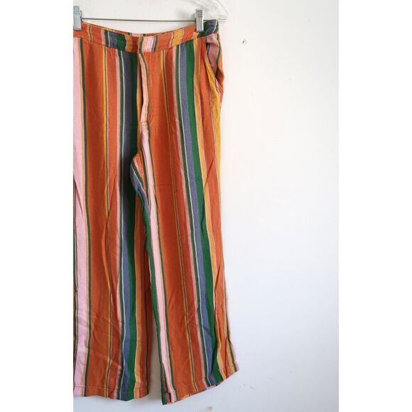 Free People Colorful Striped Pants - Size 4 - Picture 2 of 10